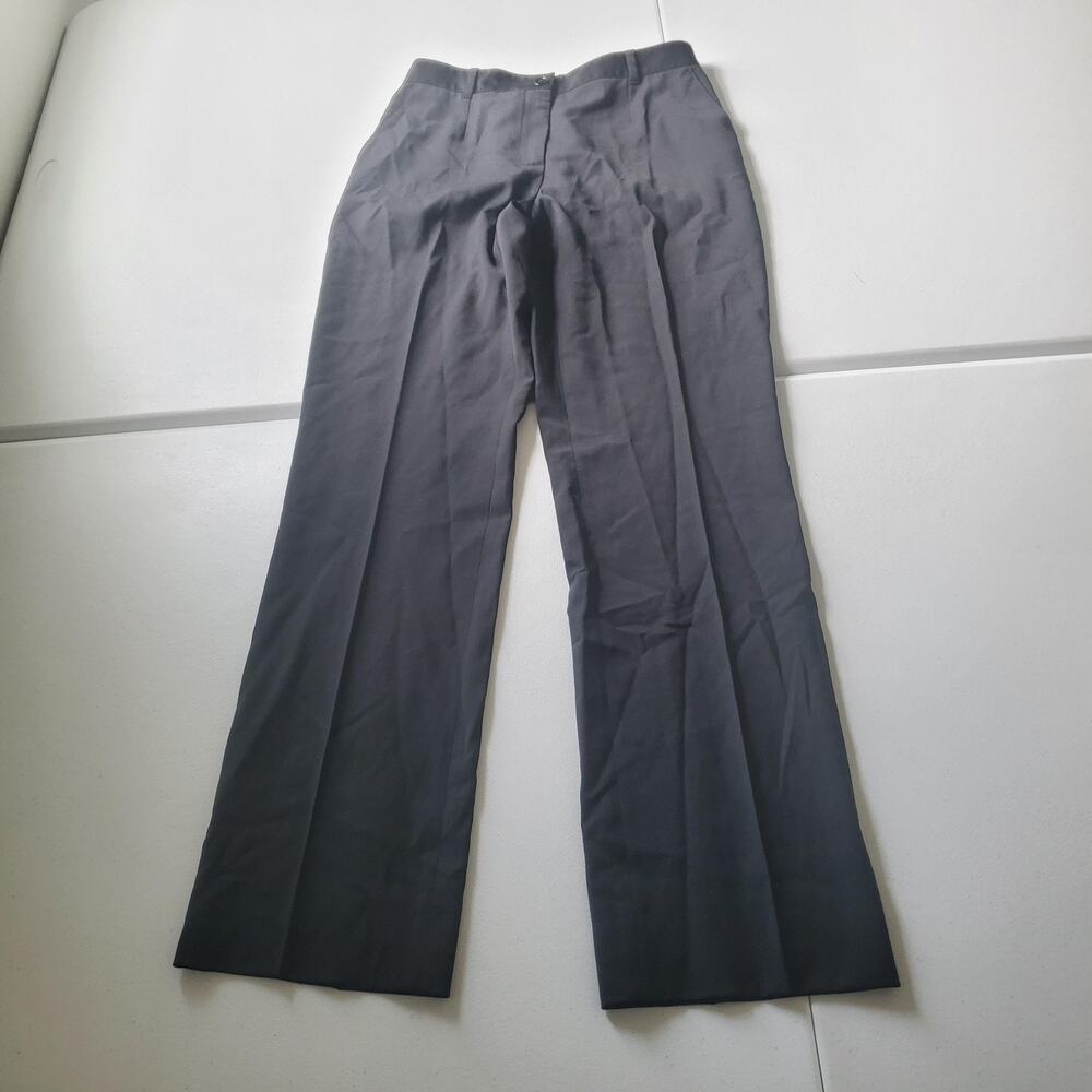 Dolce & Gabbana Pants Womens 42 Black Wool Twill Lined Dress Trousers Italy